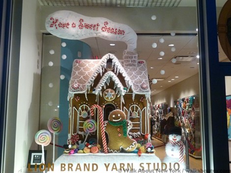 Lion Brand Yarn, Gingerbread House, Knit, Knitting, Yarn, Sweet, Christmas, Window, Gingerbread Man, Candy