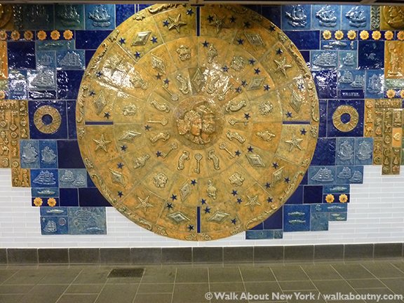 Subway Art Tour Two, Walk About New York, New York City, New York Subway, Subway Art, Cortlandt St