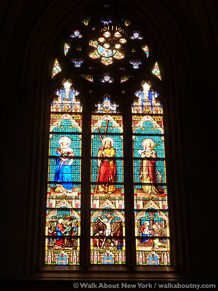 St. Patrick’s Cathedral, Fifth Avenue, New York, Stained Glass Windows, Gothic, Walk About New York