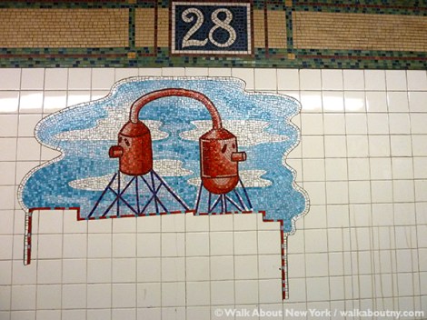 NYC Subway Art 28th St. and Broadway