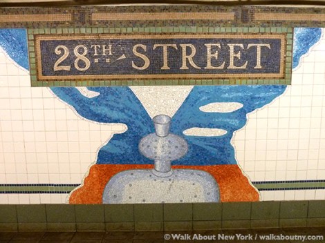 NYC Subway Art 28th St. and Broadway