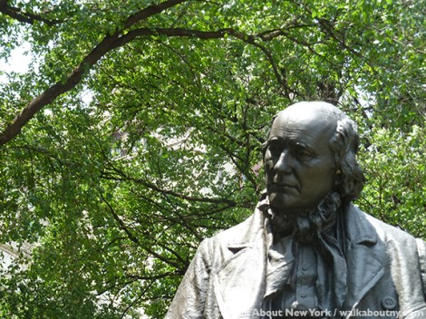 Horace Greeley, New York Tribune, World Press Freedom Day, Park Row, Printers Row, John Quincy Adams Ward