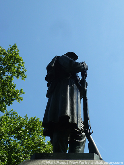 Seventh Regiment Memorial, John Quincy Adams Ward, Richard Morris Hunt, Central Park, Central Park Walking Tour, Memorial Day, Civil War,