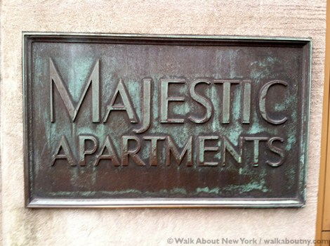 The Majestic, Central Park West, Central Park Walking Tour, Irwin Chanin, Art Deco, Majestic Apartments,
