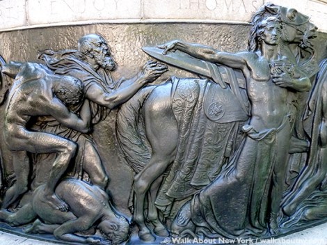 Independence Flagstaff, Tammany Society, Charles F. Murphy, Union Square, Five Squares and a Circle Tour, Anthony De Francisci, July 4th 1776, July 4th 1926, Declaration of Independence, Liberty Tree, Liberty, Freedom, Independence