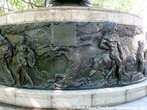 Independence Flagstaff, Tammany Society, Charles F. Murphy, Union Square, Five Squares and a Circle Tour, Anthony De Francisci, July 4th 1776, July 4th 1926, Declaration of Independence, Liberty Tree, Liberty, Freedom, Independence