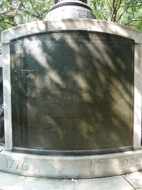 Independence Flagstaff, Tammany Society, Charles F. Murphy, Union Square, Five Squares and a Circle Tour, Anthony De Francisci, July 4th 1776, July 4th 1926, Declaration of Independence, Liberty Tree, Liberty, Freedom, Independence