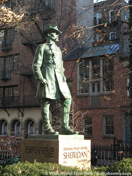 Stonewall Inn, Stonewall National Monument, Gay Village Walking Tour, Walk About New York, Greenwich Village, Christopher Park, Stonewall Uprising; Stonewall Riots, General Sheridan, Gay Liberation Monument