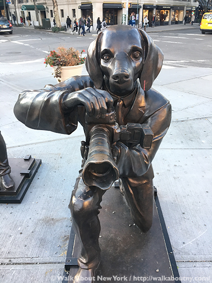 Paparazzi Dogs, Gillie and Marc, Greenwich Village, Ruth Wittenberg, Triangle, Greenwich Village Walking Tour, Bronze Sculpture, Art, Australia, Sydney, Melbourne, Dogs