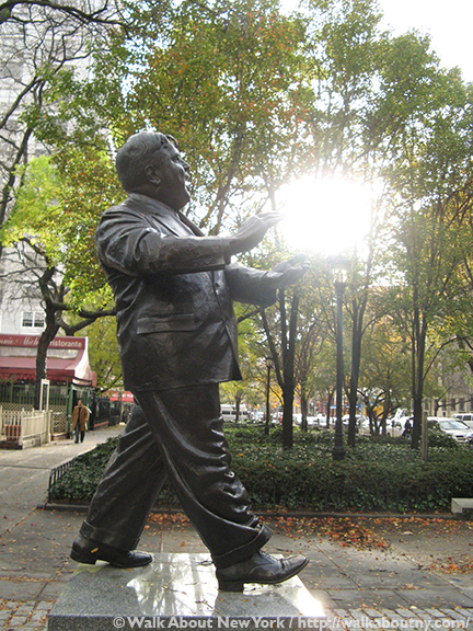 Fiorello La Guardia, La Guardia Place, South Village, Walk About New York, Greenwich Village, Neil Estern, Sculpture, Art