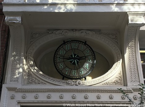 Clocks, Time, Street Clocks, Public Clocks, Save America’s Clocks, Downtown Manhattan Walking Tour, Five Squares and a Circle Tour, Sidewalk Clocks