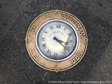 Clocks, Time, Street Clocks, Public Clocks, Save America’s Clocks, Downtown Manhattan Walking Tour, Five Squares and a Circle Tour, Sidewalk Clocks