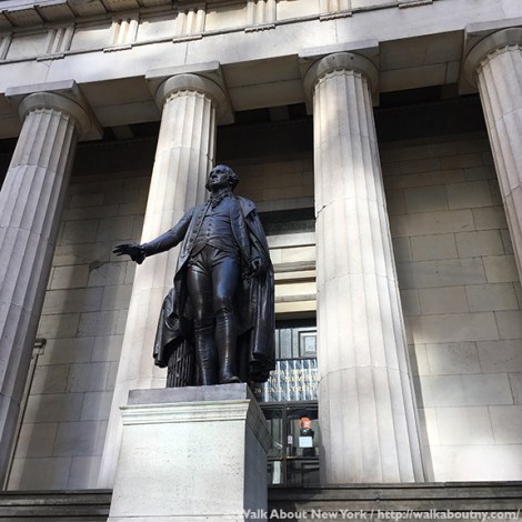 George Washington, Inauguration, Federal Hall, Downtown Manhattan Walking Tour, Downtown Manhattan, Wall Street, John Quincy Adams Ward, Walk About New York