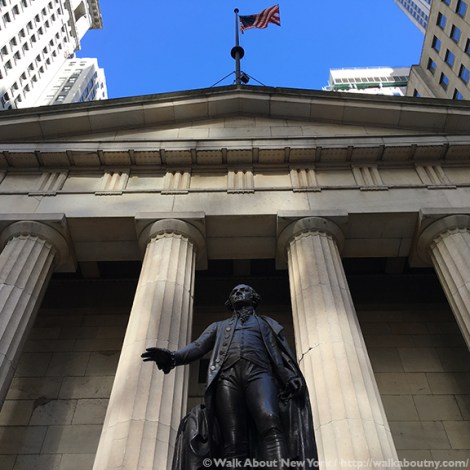 George Washington, Inauguration, Federal Hall, Downtown Manhattan Walking Tour, Downtown Manhattan, Wall Street, John Quincy Adams Ward, Walk About New York