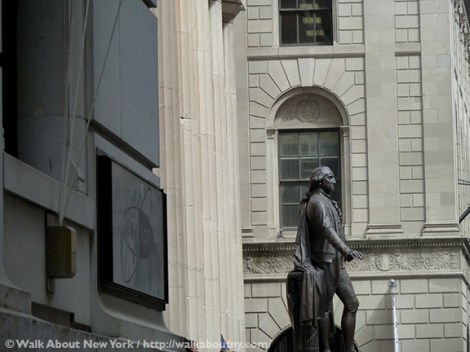 George Washington, Inauguration, Federal Hall, Downtown Manhattan Walking Tour, Downtown Manhattan, Wall Street, John Quincy Adams Ward, Walk About New York