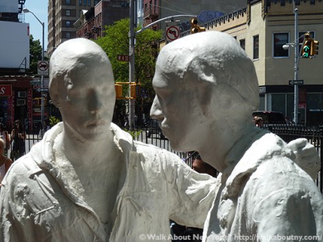 Gay Liberation Monument, Christopher Park, George Segal, Gay Pride, Greenwich Village, Greenwich Village Walking Tour, Gay Rights, Stonewall Inn, Stonewall Riots, Stonewall National Monument, Gay Liberation, June 29 1969, Walk About New York, West Village, New York City
