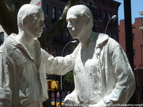 Gay Liberation Monument, Christopher Park, George Segal, Gay Pride, Greenwich Village, Greenwich Village Walking Tour, Gay Rights, Stonewall Inn, Stonewall Riots, Stonewall National Monument, Gay Liberation, June 29 1969, Walk About New York, West Village, New York City