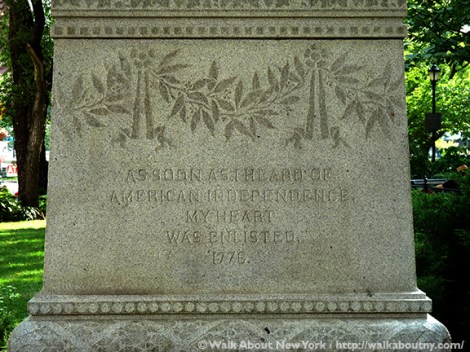 Marquis de Lafayette, Five Squares and a Circle Tour, Union Square, Fourth of July, July 4th, Revolutionary War, Frédéric-Auguste Bartholdi, France