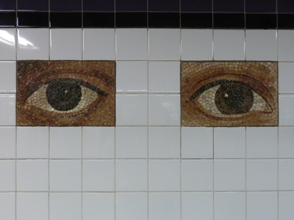 Subway Art, Subway Art Tour, Harlem, Oculus, Financial District, Wall Street, Christopher Street, Message From Malcolm, Walk About New York, Art Underground, MTA Arts and Design, Art for Transit, Transit Museum, Platform Diving, Christopher Murals, Marine Grill Murals, When The Animals Speak, 125th Street, Minton’s Playhouse, Harlem Timeline, Park Place, Houston Street, 110th Street, Eyes