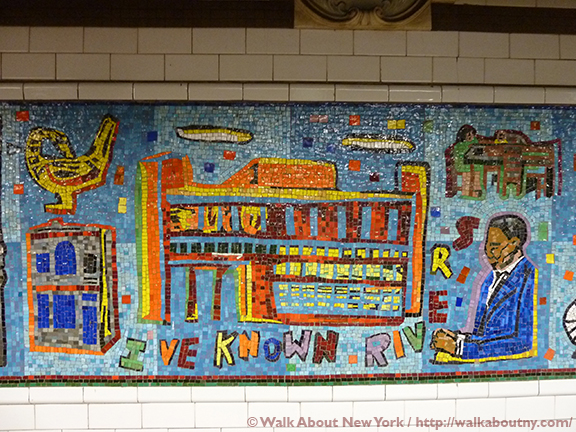 Subway Art, Subway Art Tour, Harlem, Oculus, Financial District, Wall Street, Christopher Street, Message From Malcolm, Walk About New York, Art Underground, MTA Arts and Design, Art for Transit, Transit Museum, Platform Diving, Christopher Murals, Marine Grill Murals, When The Animals Speak, 125th Street, Minton’s Playhouse, Harlem Timeline, Park Place, Houston Street, 110th Street