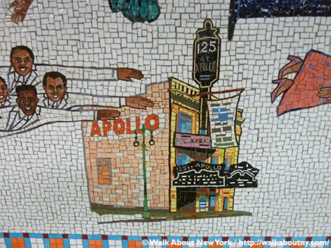 Subway Art, Walk About New York, Walking Tour, Faith Ringgold, Harlem, Studio Museum, Jacob Lawrence, Yankee Stadium, Sugar Ray Robinson, Joe Lewis, Cotton Club, Apollo Theater, Duke Ellington, Josephine Baker, Bessie Smith, The Ink Spots, Marian Anderson, Paul Robeson, Flying Home: Harlem Heroes and Heroines, Lionel Hampton, Dinah Washington, Ralph Cooper, Billie Holiday