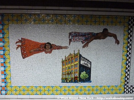 Subway Art, Walk About New York, Walking Tour, Faith Ringgold, Harlem, Studio Museum, Jacob Lawrence, Yankee Stadium, Sugar Ray Robinson, Joe Lewis, Cotton Club, Apollo Theater, Duke Ellington, Josephine Baker, Bessie Smith, The Ink Spots, Marian Anderson, Paul Robeson, Flying Home: Harlem Heroes and Heroines, Lionel Hampton, Dinah Washington, Ralph Cooper, Billie Holiday