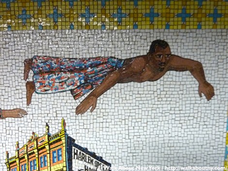 Subway Art, Walk About New York, Walking Tour, Faith Ringgold, Harlem, Studio Museum, Jacob Lawrence, Yankee Stadium, Sugar Ray Robinson, Joe Lewis, Cotton Club, Apollo Theater, Duke Ellington, Josephine Baker, Bessie Smith, The Ink Spots, Marian Anderson, Paul Robeson, Flying Home: Harlem Heroes and Heroines, Lionel Hampton, Dinah Washington, Ralph Cooper, Billie Holiday