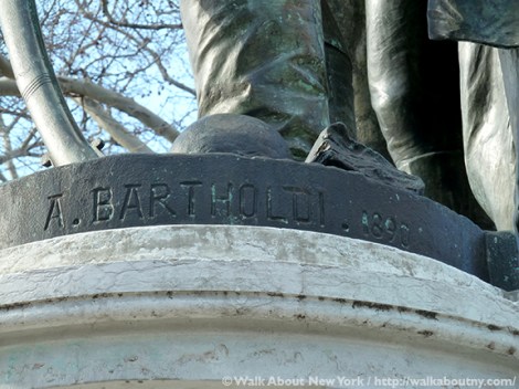 George Washington, Marquis de Lafayette, Morningside Park, Lafayette Square, Frédéric-Auguste Bartholdi, Walk About New York, Morningside Heights,
