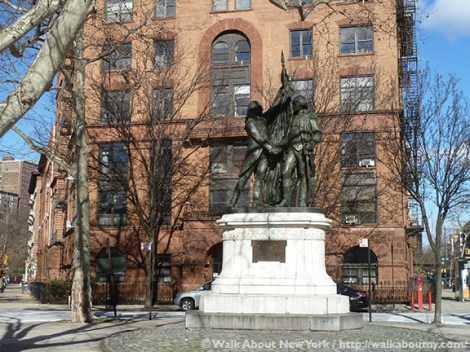 George Washington, Marquis de Lafayette, Morningside Park, Lafayette Square, Frédéric-Auguste Bartholdi, Walk About New York, Morningside Heights,