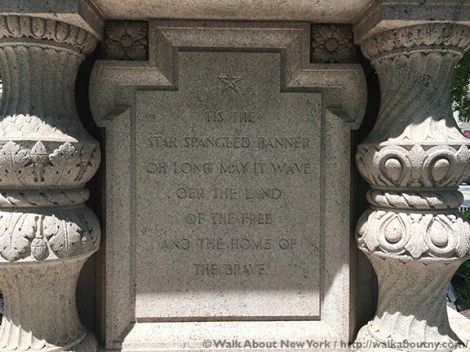 World War I, First World War, Flagstaff, Madison Square, Madison Square Park, Eternal Light Flagstaff, Sergeant York, Alvin York, Battle of the Somme, Battle of Argonne, U.S. Army, U.S. Navy, Carrère and Hastings, Five Squares and a Circle Tour