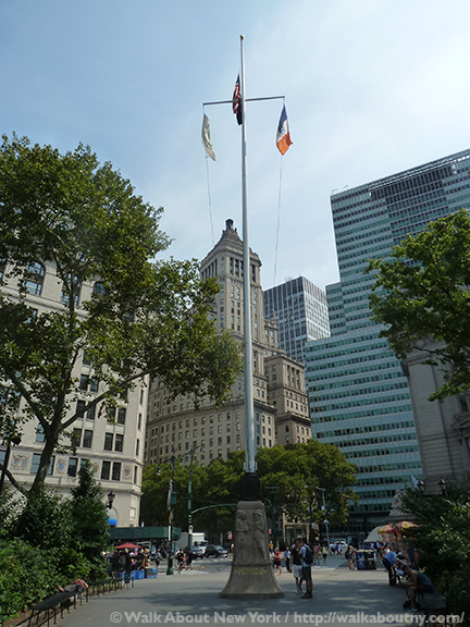 New Amsterdam, New York, New Netherlands, Dutch, Flagpole, Flagstaff, Tercentenary, State Street, Battery Place, The Battery, The Netherlands, Wall Street, Downtown Manhattan, Downtown Manhattan Walking Tour, Henry Hudson