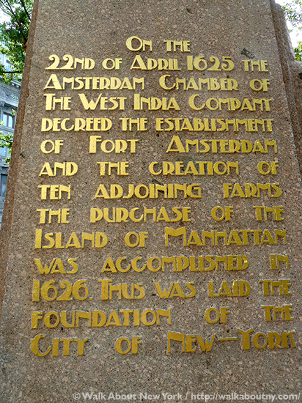 New Amsterdam, New York, New Netherlands, Dutch, Flagpole, Flagstaff, Tercentenary, State Street, Battery Place, The Battery, The Netherlands, Wall Street, Downtown Manhattan, Downtown Manhattan Walking Tour, Henry Hudson