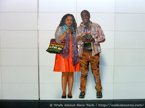 Subway Art, Walk About New York, Walking Tour, Vik Muniz, Perfect Strangers, MetroCard, Metropolitan Transportation Authority, MTA, Art Underground, Big Apple, Second Avenue Subway, Second Avenue, Andrew Cuomo, New York State Governor, Gay Representation, Photographs, Mosaics, Glass Mosaics, Mosaic Art, Percent for Art