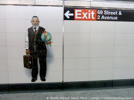 Subway Art, Walk About New York, Walking Tour, Vik Muniz, Perfect Strangers, MetroCard, Metropolitan Transportation Authority, MTA, Art Underground, Big Apple, Second Avenue Subway, Second Avenue, Andrew Cuomo, New York State Governor, Gay Representation, Photographs, Mosaics, Glass Mosaics, Mosaic Art, Percent for Art