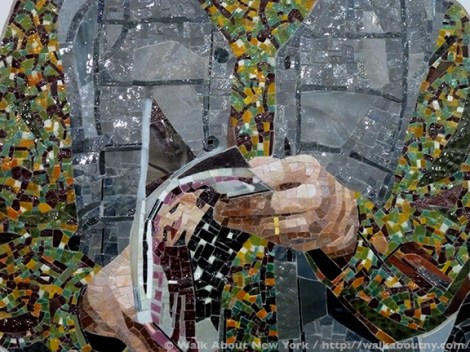 Subway Art, Walk About New York, Walking Tour, Vik Muniz, Perfect Strangers, MetroCard, Metropolitan Transportation Authority, MTA, Art Underground, Big Apple, Second Avenue Subway, Second Avenue, Andrew Cuomo, New York State Governor, Gay Representation, Photographs, Mosaics, Glass Mosaics, Mosaic Art, Percent for Art