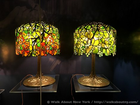 Tiffany, Tiffany Lamps, Louis Comfort Tiffany, New-York Historical Society, Lamps, Historic Collection, Museum, Central Park West, New York, Manhattan, Upper West Side, Stained Glass, Opalescence, Glass, Brass, Bronze, Daffodil, Bamboo, Birthday