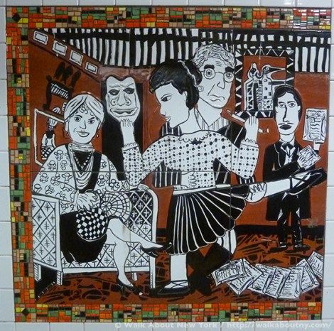 Subway Art, Art Underground, Walking Tours, Greenwich Village, Christopher Street, Lee Brozgol, Mosaic Art, Ceramic Art, Bohemians, Founders, Providers, Rebels, Mabel Dodge, Marcel Duchamp, John Reed, Thomas Paine, Emma Goldman, Gertrude Vanderbilt Whitney, Whitney Museum of American Art, Children’s Art, P.S. 41,