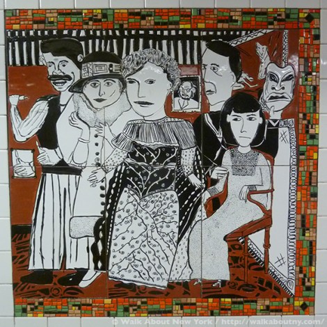 Subway Art, Art Underground, Walking Tours, Greenwich Village, Christopher Street, Lee Brozgol, Mosaic Art, Ceramic Art, Bohemians, Founders, Providers, Rebels, Mabel Dodge, Marcel Duchamp, John Reed, Thomas Paine, Emma Goldman, Gertrude Vanderbilt Whitney, Whitney Museum of American Art, Children’s Art, P.S. 41,