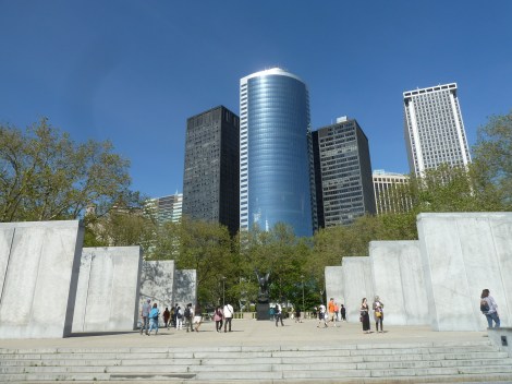 World War II, World War II Memorials, War Memorials, East Coast Memorial, Navy, Coast Guard, Army, Merchant Marine, Air Force, New York Harbor, Grateful Nation, Eagle, Bronze, Downtown Manhattan, Wall Street Area, Lower Manhattan, John F. Kennedy