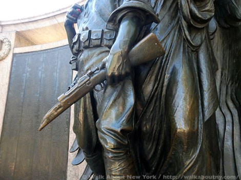 Armistice Day, Bronze, Bronze Sculpture, Veterans, World War One, World War I, Veterans Day, Henry Augustus Lukeman, Prospect Park, War Memorials, November 11th, War, American Holiday, War Dead, War Casualties, Honor Roll, Brooklyn,