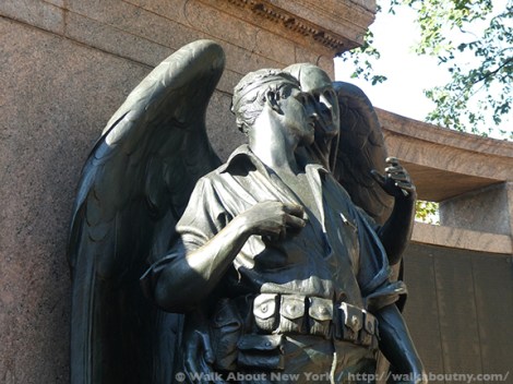 Armistice Day, Bronze, Bronze Sculpture, Veterans, World War One, World War I, Veterans Day, Henry Augustus Lukeman, Prospect Park, War Memorials, November 11th, War, American Holiday, War Dead, War Casualties, Honor Roll, Brooklyn,