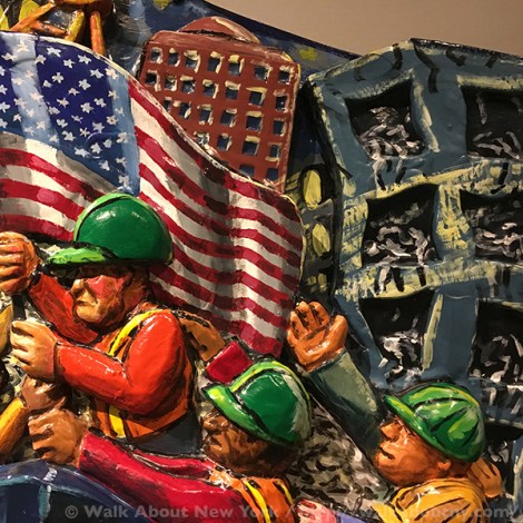 September 11th, 9/11, First Responders, World Trade Center, WTC, Ground Zero, Twin Towers, Walking Tours, Walk About New York, Guided Tours, NYC, I Love NY, Artists, Red Grooms, Art, Police, Firefighters