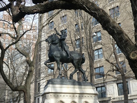 Joan of Arc, Riverside Park, New York City, Manhattan, Horses, Sculpture, Bronze, Anna Huntington, Women Artists